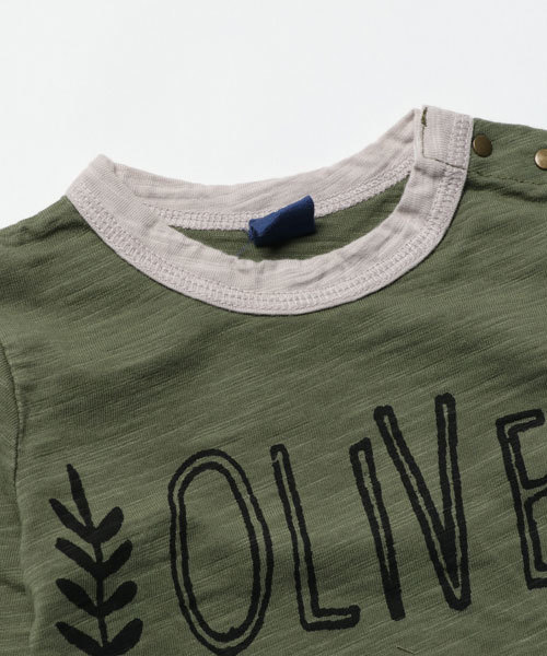 RAGMART(ラグマート)の「プリントTシャツ(Tシャツ/カットソー・キッズ・サックスブルー/カーキ/オフホワイト・80/90/95)」の5枚目の写真