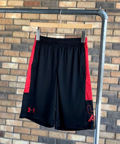 UNDER ARMOUR(アンダーアーマー)の「ボーイズ トレーニングショートパンツ / スタントショーツ(その他パンツ・キッズ・ブルー/ブラック/ブラック×レッド/ネイビー・150/140/130/160)」の3枚目の写真