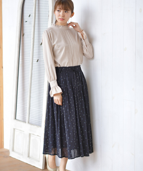 rps（アールピーエス）の「コットンボイルプリントふんわりスカート（スカート・レディース・ネイビー/オフホワイト/ダークネイビー/ブルー系その他2・M）」の11枚目の写真