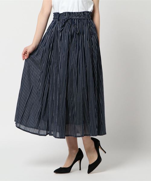 rps（アールピーエス）の「コットンボイルプリントふんわりスカート（スカート・レディース・ネイビー/オフホワイト/ダークネイビー/ブルー系その他2・M）」の20枚目の写真