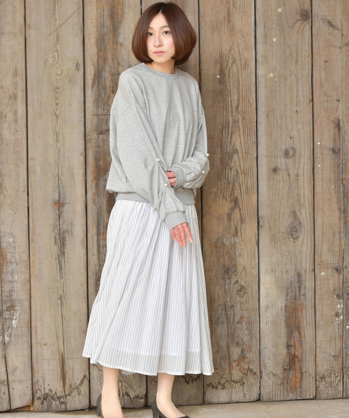 rps（アールピーエス）の「コットンボイルプリントふんわりスカート（スカート・レディース・ネイビー/オフホワイト/ダークネイビー/ブルー系その他2・M）」の21枚目の写真