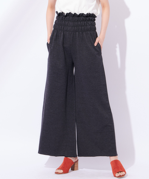 CIAOPANIC(チャオパニック)の「ウエストギャザーイージーパンツ(その他パンツ・レディース・チャコールグレー/ライトベージュ・FREE)」の16枚目の写真