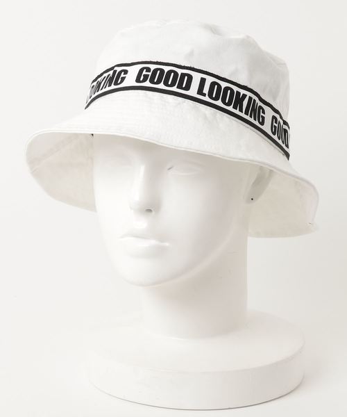 WEGO（ウィゴー）の「WEGO/ロゴテープバケットハット（ハット・レディース・ホワイト/ベージュ/ブラック・FREE）」の9枚目の写真