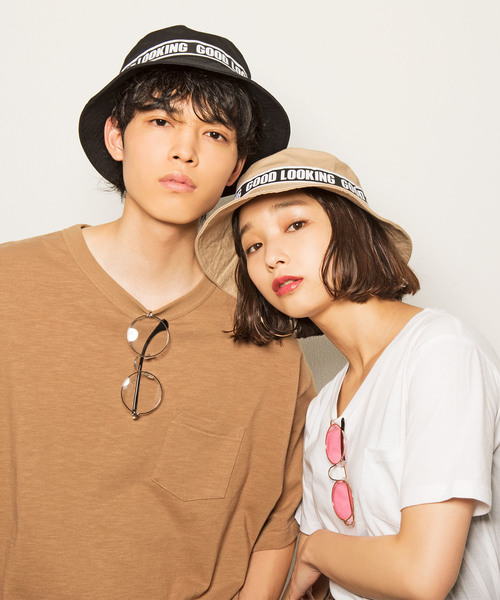 WEGO（ウィゴー）の「WEGO/ロゴテープバケットハット（ハット・レディース・ホワイト/ベージュ/ブラック・FREE）」の6枚目の写真