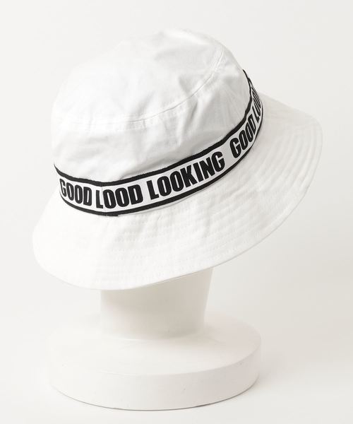 WEGO（ウィゴー）の「WEGO/ロゴテープバケットハット（ハット・レディース・ホワイト/ベージュ/ブラック・FREE）」の4枚目の写真
