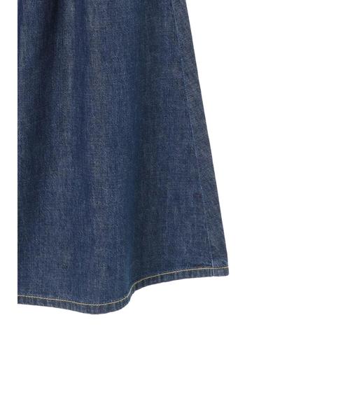 Green Parks(グリーンパークス)の「WR スリット入りデニムスカート(デニムスカート・レディース・ライトインディゴブルー/インディゴブルー・M/L)」の11枚目の写真