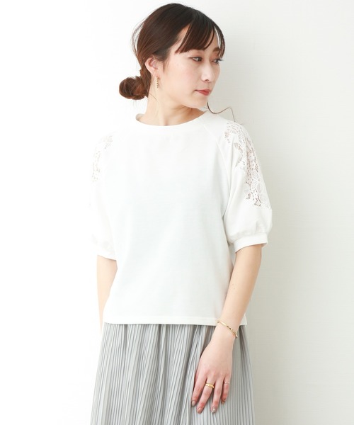 MARBLE WALTS（マーブルワルツ）の「裏毛プルオーバー（Tシャツ/カットソー・レディース・オフホワイト/ブラック/杢グレー・M/L）」の2枚目の写真