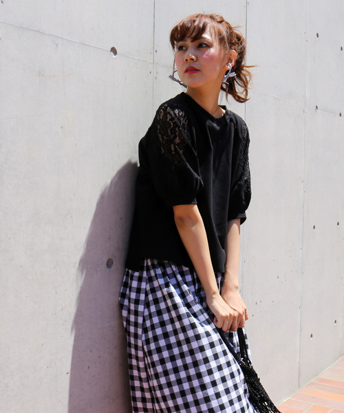 MARBLE WALTS（マーブルワルツ）の「裏毛プルオーバー（Tシャツ/カットソー・レディース・オフホワイト/ブラック/杢グレー・M/L）」の4枚目の写真