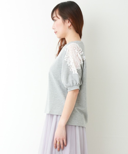 MARBLE WALTS（マーブルワルツ）の「裏毛プルオーバー（Tシャツ/カットソー・レディース・オフホワイト/ブラック/杢グレー・M/L）」の12枚目の写真