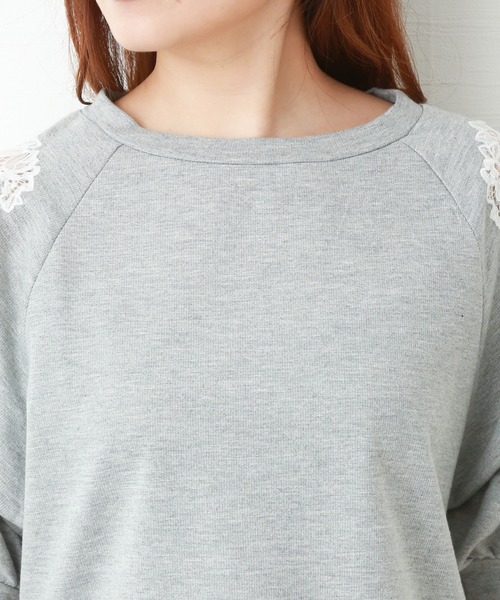 MARBLE WALTS（マーブルワルツ）の「裏毛プルオーバー（Tシャツ/カットソー・レディース・オフホワイト/ブラック/杢グレー・M/L）」の9枚目の写真