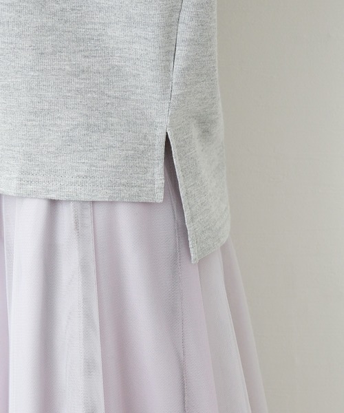 MARBLE WALTS（マーブルワルツ）の「裏毛プルオーバー（Tシャツ/カットソー・レディース・オフホワイト/ブラック/杢グレー・M/L）」の7枚目の写真