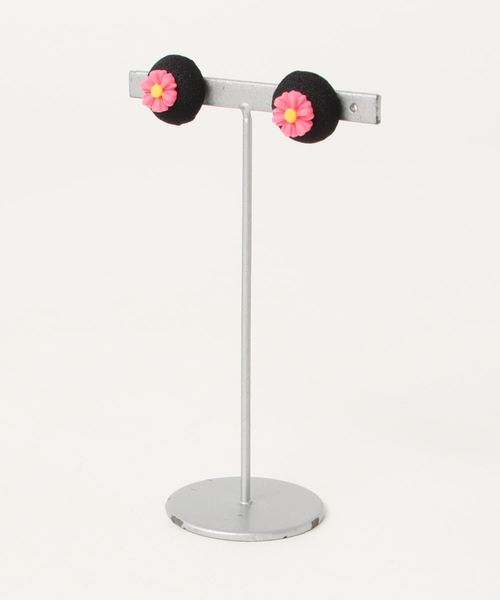 tone(トーン)の「【rurururu】Pastel Flower Pierce(ピアス(両耳用)・レディース・ブラック/レッド/ブルー・FREE)」の1枚目の写真