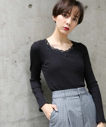 PAGEBOY | レースロングスリーブトップス(Tシャツ/カットソー)