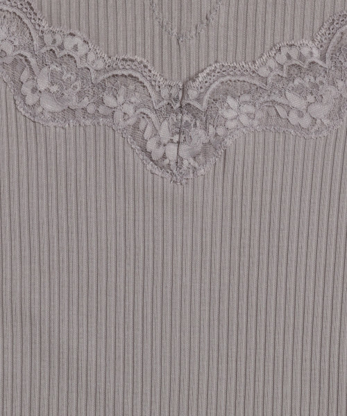 PAGEBOY（ページボーイ）の「レースロングスリーブトップス（Tシャツ/カットソー・レディース・ライトグレー/ブラック/オフホワイト/グレー/ブラウン・FREE）」の19枚目の写真