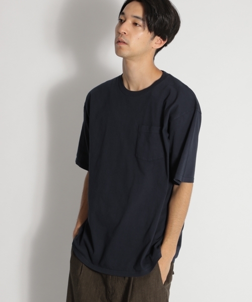 niko and...（ニコアンド）の「オーバーダイポケット付きTシャツ（Tシャツ/カットソー・メンズ・ホワイト/ベージュ/パープル/ネイビー/ピンク/グリーン・MEDIUM/LARGE）」の9枚目の写真