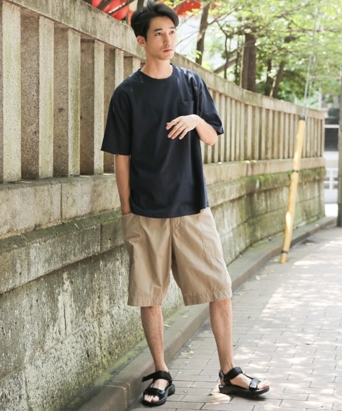 niko and...（ニコアンド）の「オーバーダイポケット付きTシャツ（Tシャツ/カットソー・メンズ・ホワイト/ベージュ/パープル/ネイビー/ピンク/グリーン・MEDIUM/LARGE）」の14枚目の写真