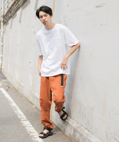 niko and...（ニコアンド）の「オーバーダイポケット付きTシャツ（Tシャツ/カットソー・メンズ・ホワイト/ベージュ/パープル/ネイビー/ピンク/グリーン・MEDIUM/LARGE）」の15枚目の写真