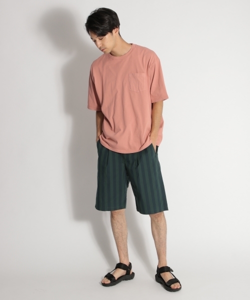 niko and...（ニコアンド）の「オーバーダイポケット付きTシャツ（Tシャツ/カットソー・メンズ・ホワイト/ベージュ/パープル/ネイビー/ピンク/グリーン・MEDIUM/LARGE）」の18枚目の写真