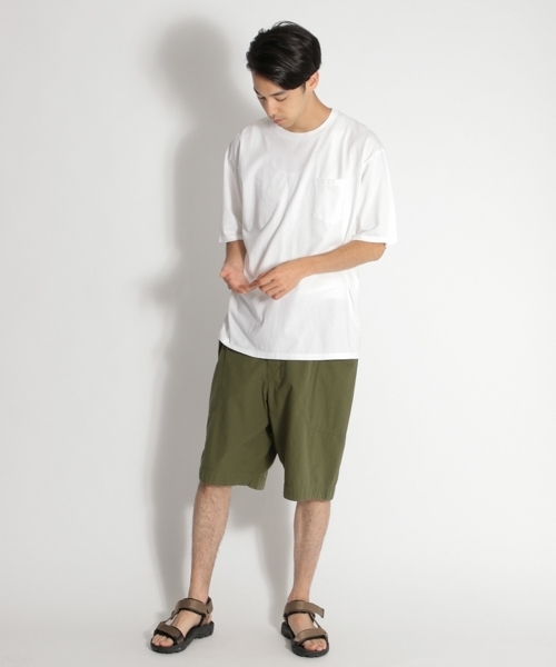 niko and...（ニコアンド）の「オーバーダイポケット付きTシャツ（Tシャツ/カットソー・メンズ・ホワイト/ベージュ/パープル/ネイビー/ピンク/グリーン・MEDIUM/LARGE）」の20枚目の写真