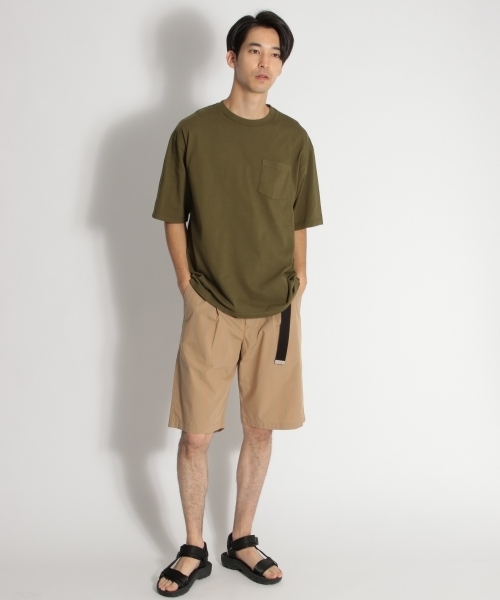 niko and...（ニコアンド）の「オーバーダイポケット付きTシャツ（Tシャツ/カットソー・メンズ・ホワイト/ベージュ/パープル/ネイビー/ピンク/グリーン・MEDIUM/LARGE）」の21枚目の写真