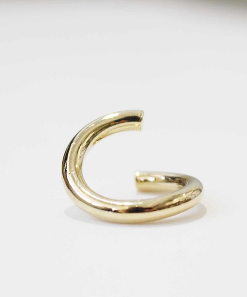 MODE ROBE（モードローブ）の「ワイドチューブリング（リング・レディース・シルバー/ゴールド・11号）」の7枚目の写真