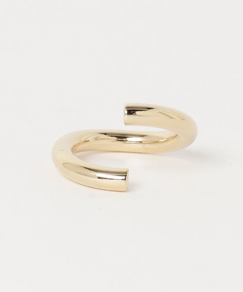 MODE ROBE（モードローブ）の「ワイドチューブリング（リング・レディース・シルバー/ゴールド・11号）」の4枚目の写真