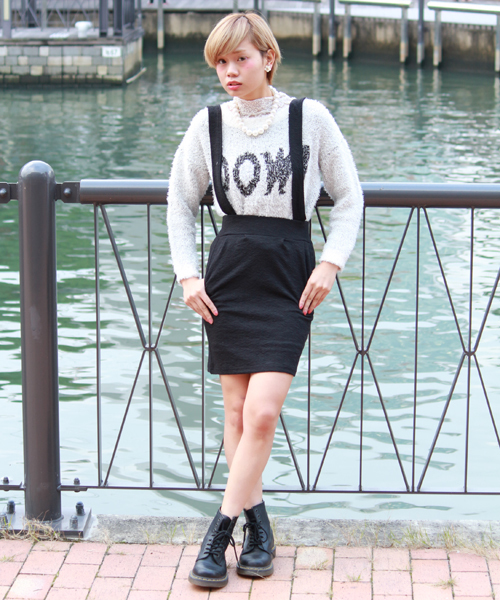 WEGO（ウィゴー）の「WEGO/サスペンダー付きコクーンスカート（スカート・レディース・ホワイト/ブラック/ネイビー/ダークグリーン/ワイン・FREE）」の19枚目の写真