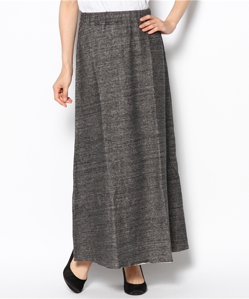 GLOBAL WORK（グローバルワーク）の「【GLOBAL WORK】セッケツマキシスカート/531975（スカート・レディース・グレー/グリーン/グレー系その他・MEDIUM/LARGE/SMALL）」の3枚目の写真