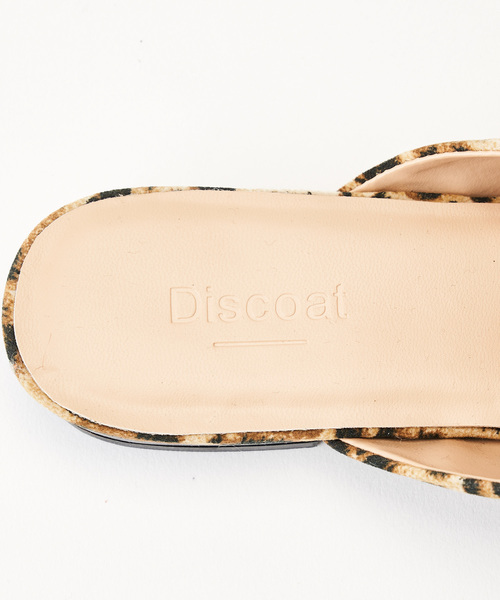 DISCOAT（ディスコート）の「フラットミュールサンダル（サンダル・レディース・ブラック/ブラウン/ベージュ・MEDIUM/LARGE）」の5枚目の写真