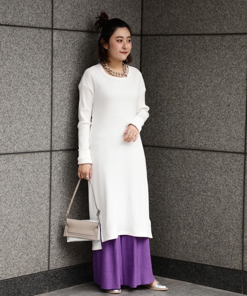 Rose Bud ローズバッド の バックツイストリブワンピース ワンピース Wear