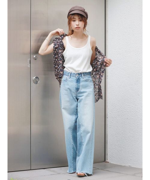 Ungrid（アングリッド）の「ランダムテレコタンクトップ（タンクトップ・レディース・ライトグレー/ブラック/オフホワイト/モカ・FREE）」の16枚目の写真