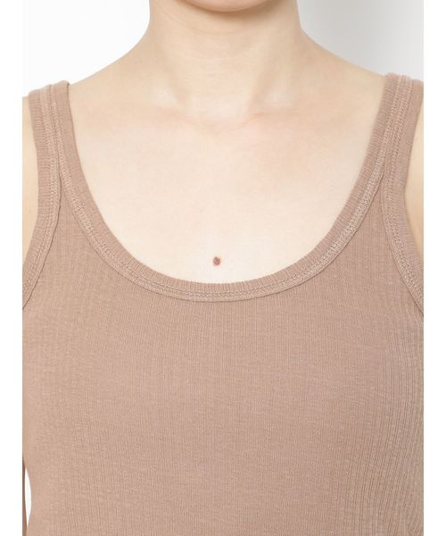 Ungrid（アングリッド）の「ランダムテレコタンクトップ（タンクトップ・レディース・ライトグレー/ブラック/オフホワイト/モカ・FREE）」の14枚目の写真