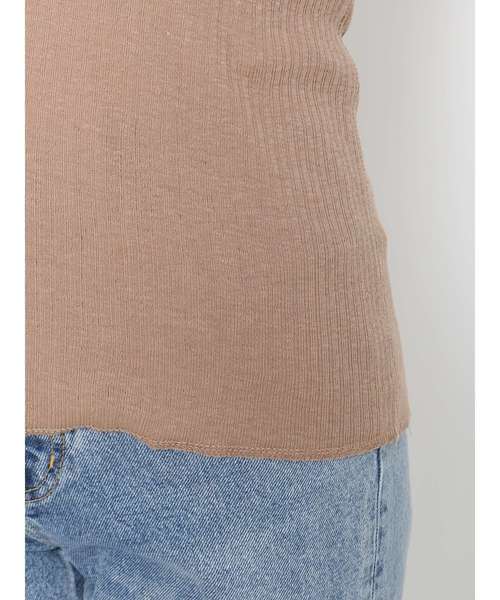 Ungrid（アングリッド）の「ランダムテレコタンクトップ（タンクトップ・レディース・ライトグレー/ブラック/オフホワイト/モカ・FREE）」の9枚目の写真