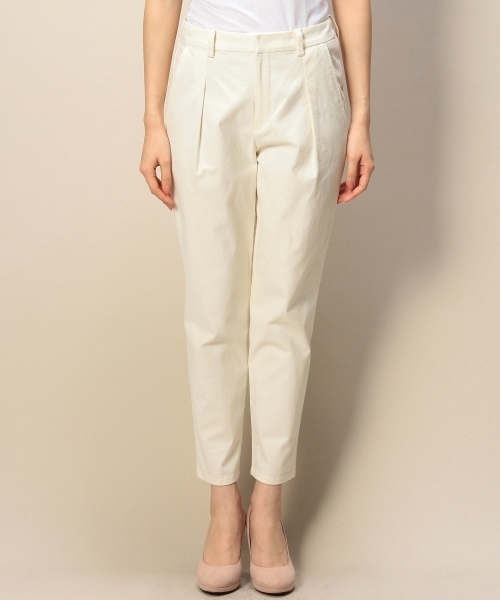 BEAUTY&YOUTH UNITED ARROWS（ビューティーアンドユースユナイテッドアローズ）の「BYSF ピーチスキンタックパンツ ◆（その他パンツ・レディース・オフホワイト/ネイビー・SMALL/MEDIUM）」の5枚目の写真