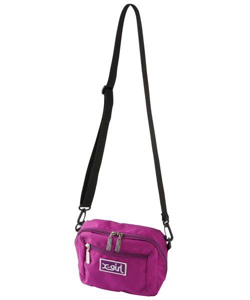 X-girl（エックスガール）の「ADVENTURE MINI SHOULDER BAG（ショルダーバッグ・レディース・ブラック/レッド/パープル/グリーン・ONE SIZE）」の3枚目の写真