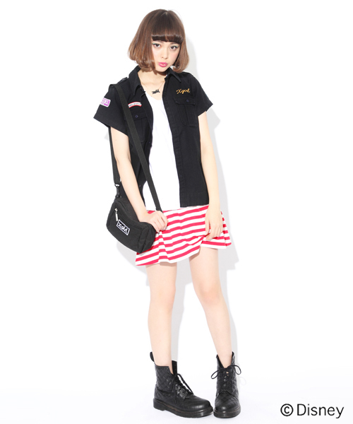 X-girl（エックスガール）の「ADVENTURE MINI SHOULDER BAG（ショルダーバッグ・レディース・ブラック/レッド/パープル/グリーン・ONE SIZE）」の5枚目の写真