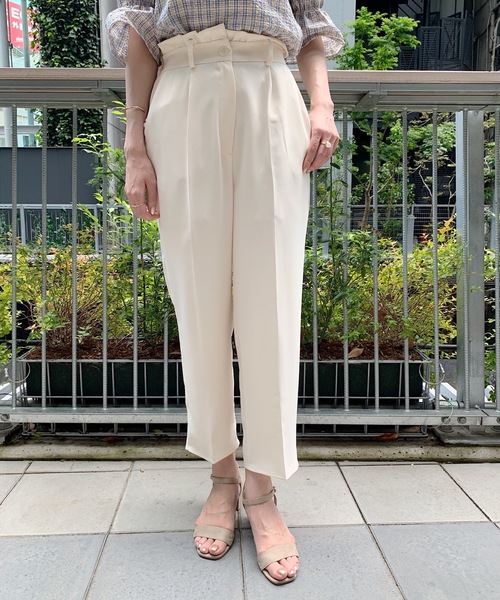 flower（フラワー）の「スローフリルパンツ（その他パンツ・レディース・ベージュ/アイボリー/ピンク・FREE）」の2枚目の写真