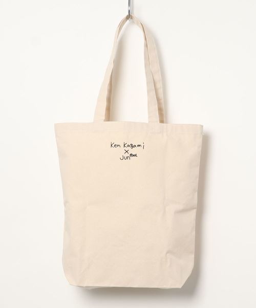 JUNRED（ジュンレッド）の「【Ken Kagami × JUNRed】コラボトートバッグ（トートバッグ・メンズ・ブラック/ホワイト・FREE）」の3枚目の写真