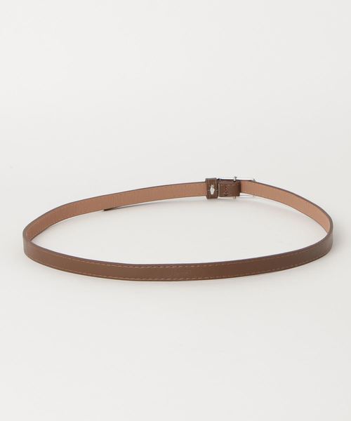 Libby&Rose(リビーアンドローズ)の「スクエアバックルナローベルト(ベルト・レディース・ベージュ/ブラウン/キャメル/ブラック×シルバー/ブラック×ゴールド・FREE)」の6枚目の写真