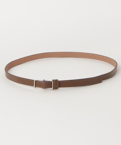 Libby&Rose(リビーアンドローズ)の「スクエアバックルナローベルト(ベルト・レディース・ベージュ/ブラウン/キャメル/ブラック×シルバー/ブラック×ゴールド・FREE)」の18枚目の写真