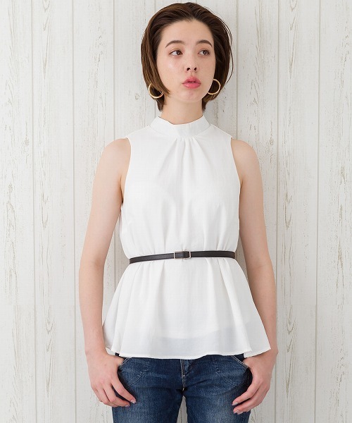 Libby&Rose(リビーアンドローズ)の「スクエアバックルナローベルト(ベルト・レディース・ベージュ/ブラウン/キャメル/ブラック×シルバー/ブラック×ゴールド・FREE)」の10枚目の写真