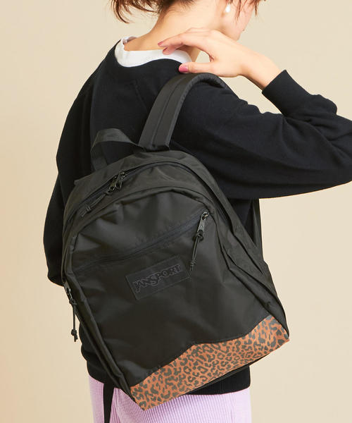 JANSPORT バックパック レオパード 起毛 JANSPORT バックパック 