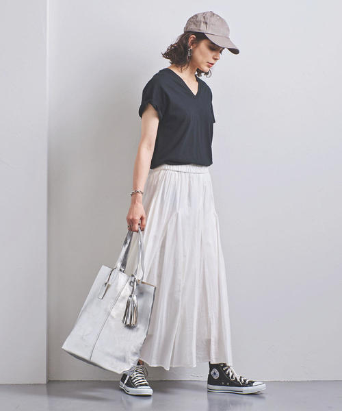 ⭐︎未使用品⭐︎ ユナイテッドアローズ　ロングフレアスカート 新品】UNITED ARROWS ユナイテッドアローズ＃ロングスカート