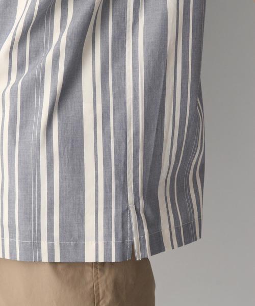 GLOBAL WORK（グローバルワーク）の「ランダムストライプシャツ/843403（シャツ/ブラウス・メンズ・オレンジ系その他2/ネイビー/ホワイト・LARGE/SMALL/MEDIUM/X-LARGE）」の18枚目の写真