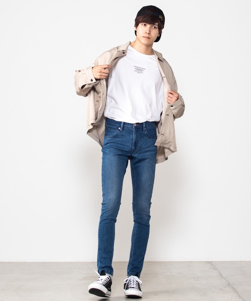 WEGO（ウィゴー）の「WEGO/カラーステッチビッグシルエットシャツ（シャツ/ブラウス・メンズ・ベージュ/ブラウン/ブラック/パープル・MEDIUM/LARGE）」の17枚目の写真