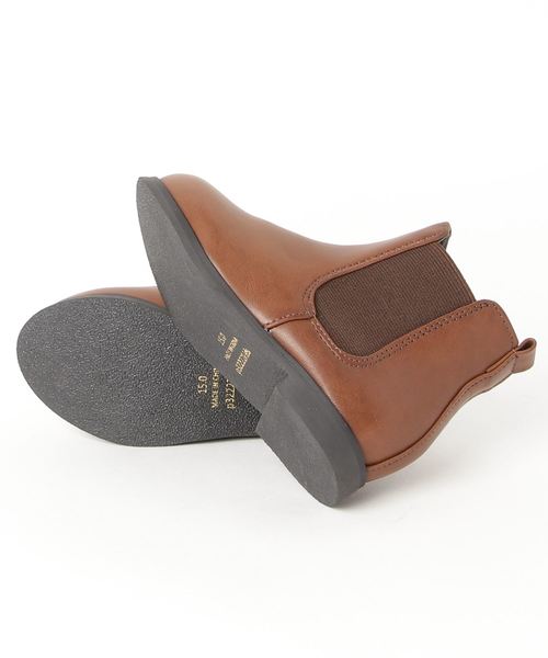 menue（メヌエ）の「ユニセックス キッズ サイドゴアショートブーツ（ブーツ・キッズ・ブラック/ダークブラウン/アッシュブラウン/キャメル・15.0cm/16.0cm/17.0cm/18.0cm/19.0cm/20.0cm/21.0cm）」の5枚目の写真