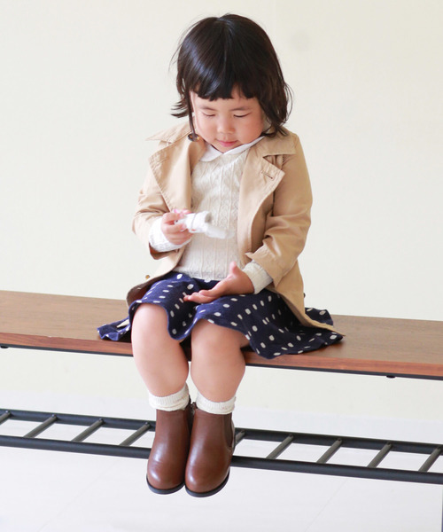 menue（メヌエ）の「ユニセックス キッズ サイドゴアショートブーツ（ブーツ・キッズ・ブラック/ダークブラウン/アッシュブラウン/キャメル・15.0cm/16.0cm/17.0cm/18.0cm/19.0cm/20.0cm/21.0cm）」の6枚目の写真