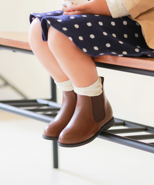 menue（メヌエ）の「ユニセックス キッズ サイドゴアショートブーツ（ブーツ・キッズ・ブラック/ダークブラウン/アッシュブラウン/キャメル・15.0cm/16.0cm/17.0cm/18.0cm/19.0cm/20.0cm/21.0cm）」の8枚目の写真