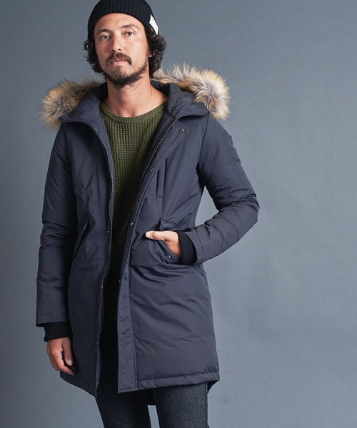 Magine（マージン）の「【Magine】NYLON FUR DOWN MODS COAT：ナイロン