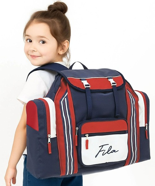 FILA(フィラ)の「FILA/フィラ キッズ リュックサック 大容量 50L ICカード収納付き 修学旅行 キャンプ 拡張 バックパック サブリュック(バックパック/リュック・キッズ・ブラック/ネイビー/ブラック×パープル/グリーン/ブラック系その他/ブラック系その他2/その他・FREE)」の12枚目の写真